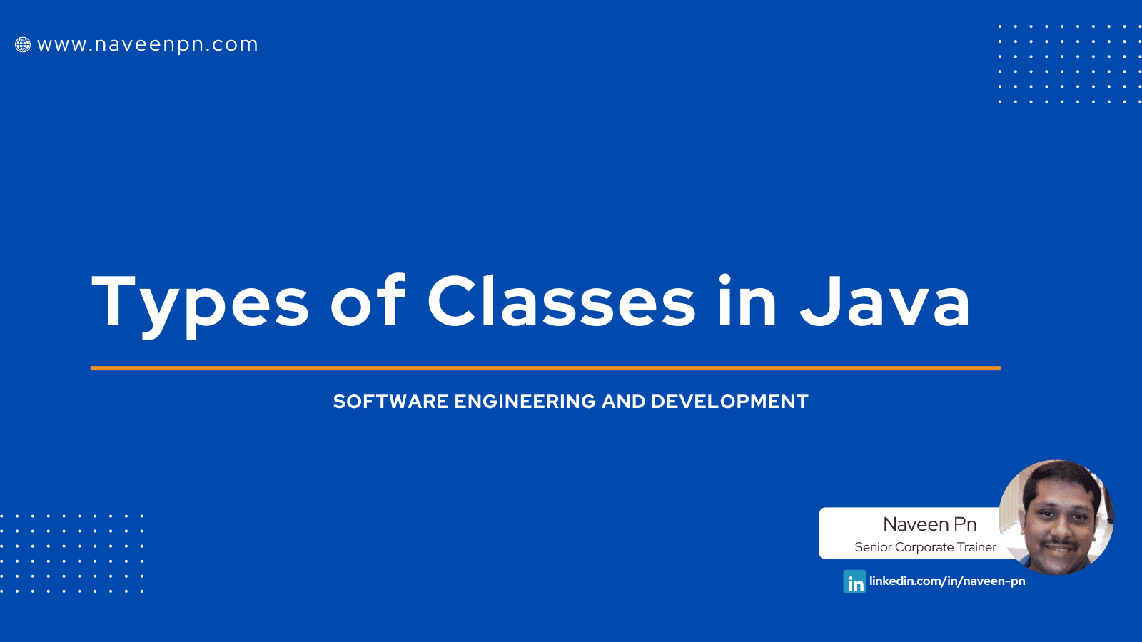 Types of Classes in Java
