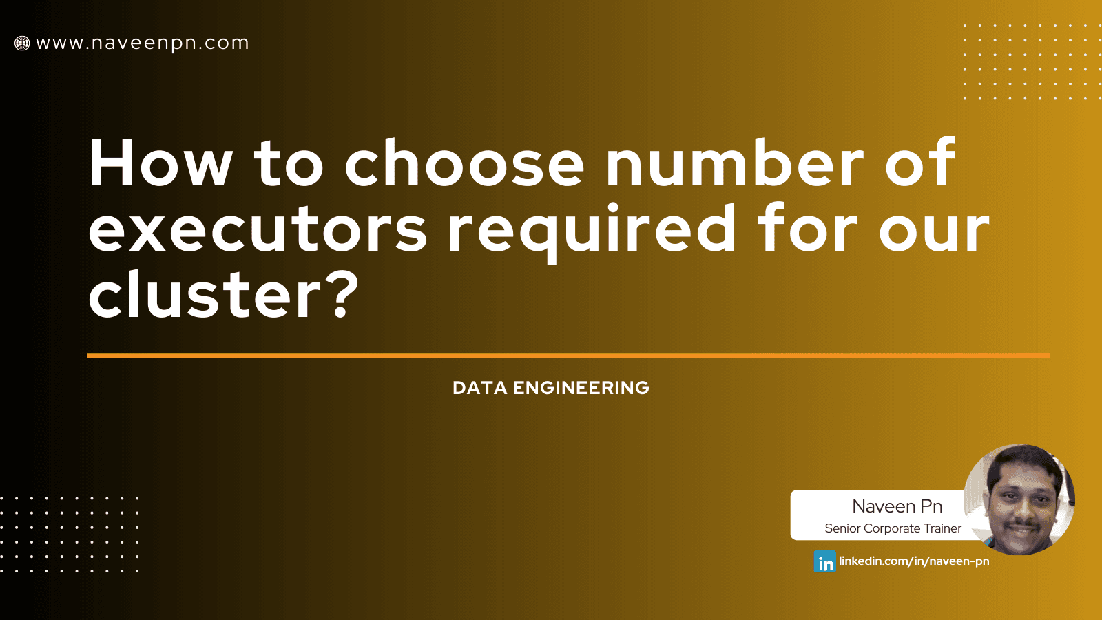 How to choose number of executors required for our cluster ?