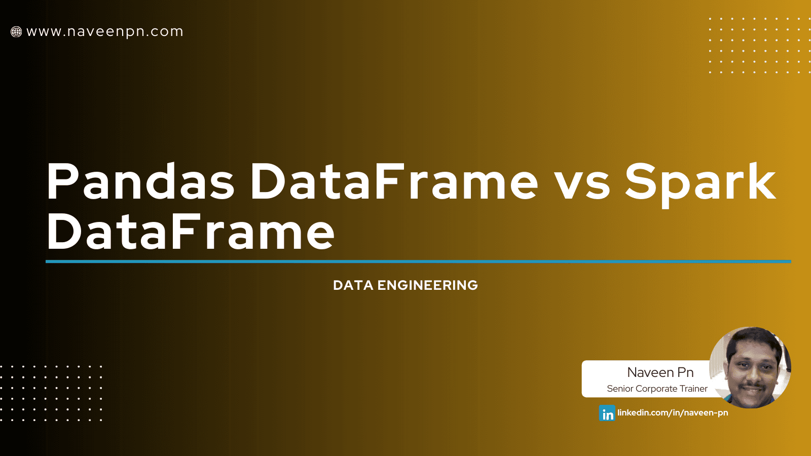 Pandas DataFrame vs Spark DataFrame