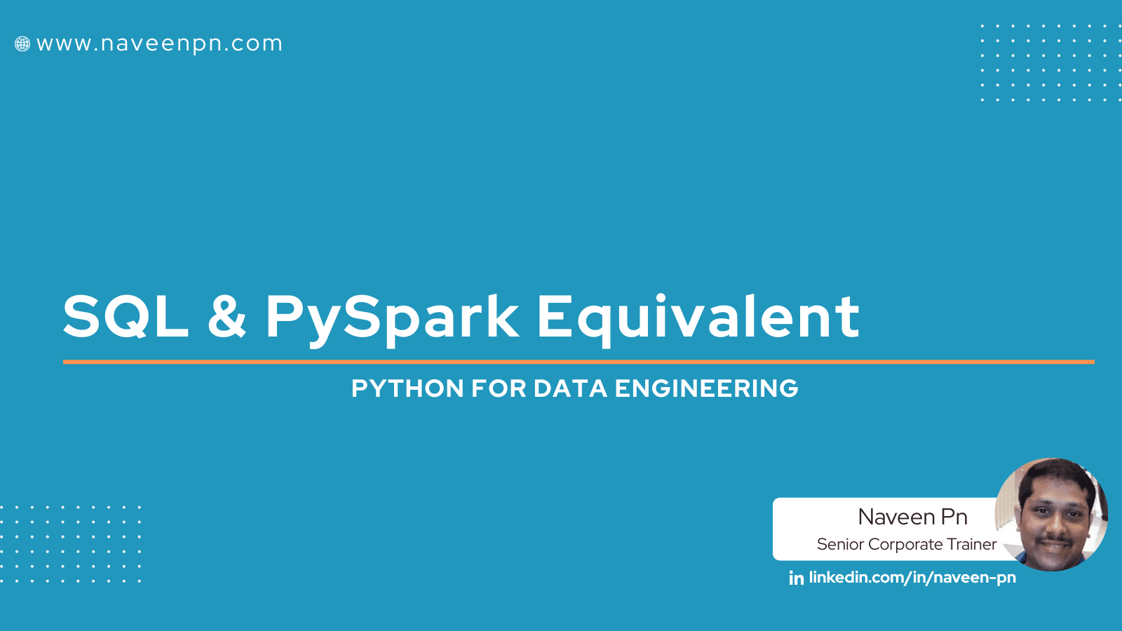 SQL & PySpark Equivalent