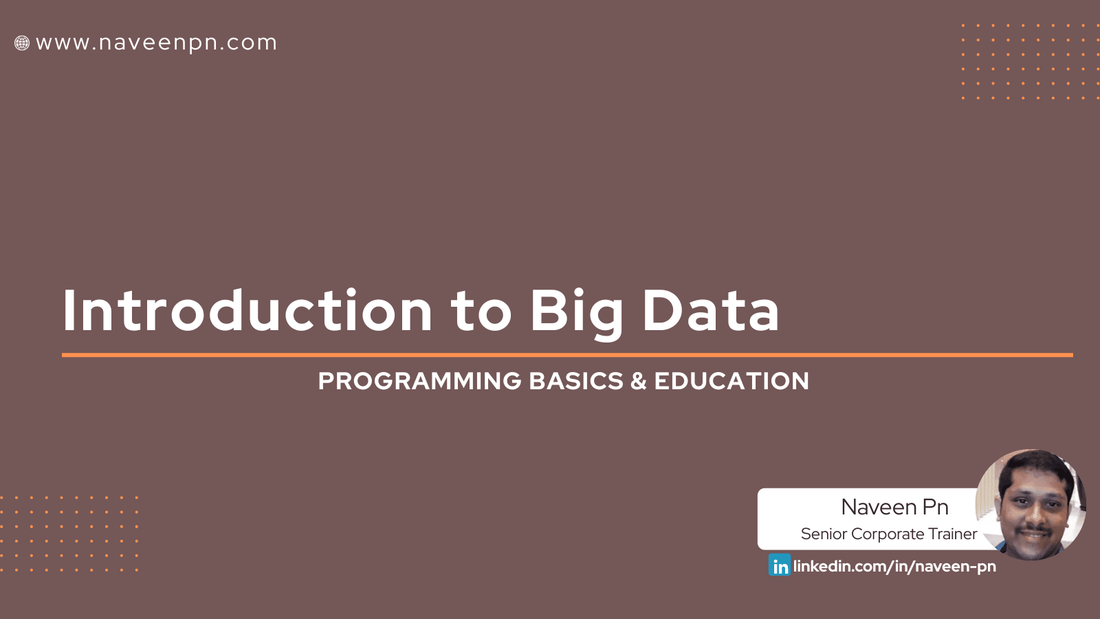 Introduction to Big Data