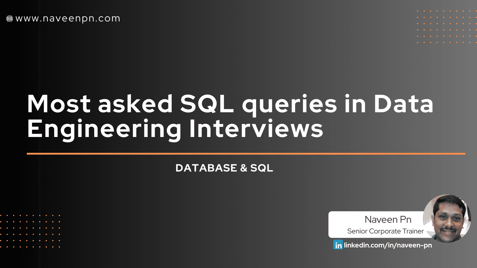 Most asked SQL queries in Data Engineering Interviews
