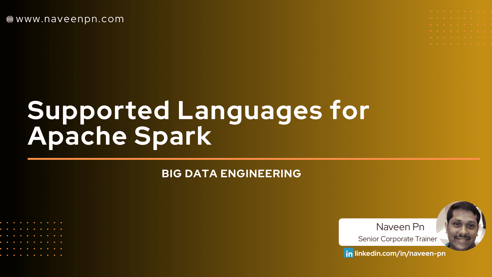 Supported Languages for Apache Spark