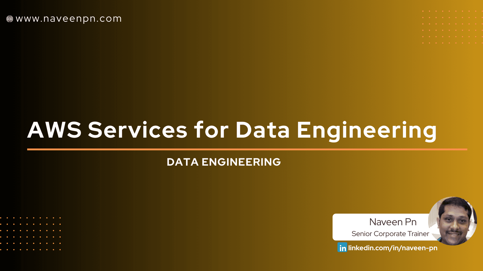 AWS Services for data engineering